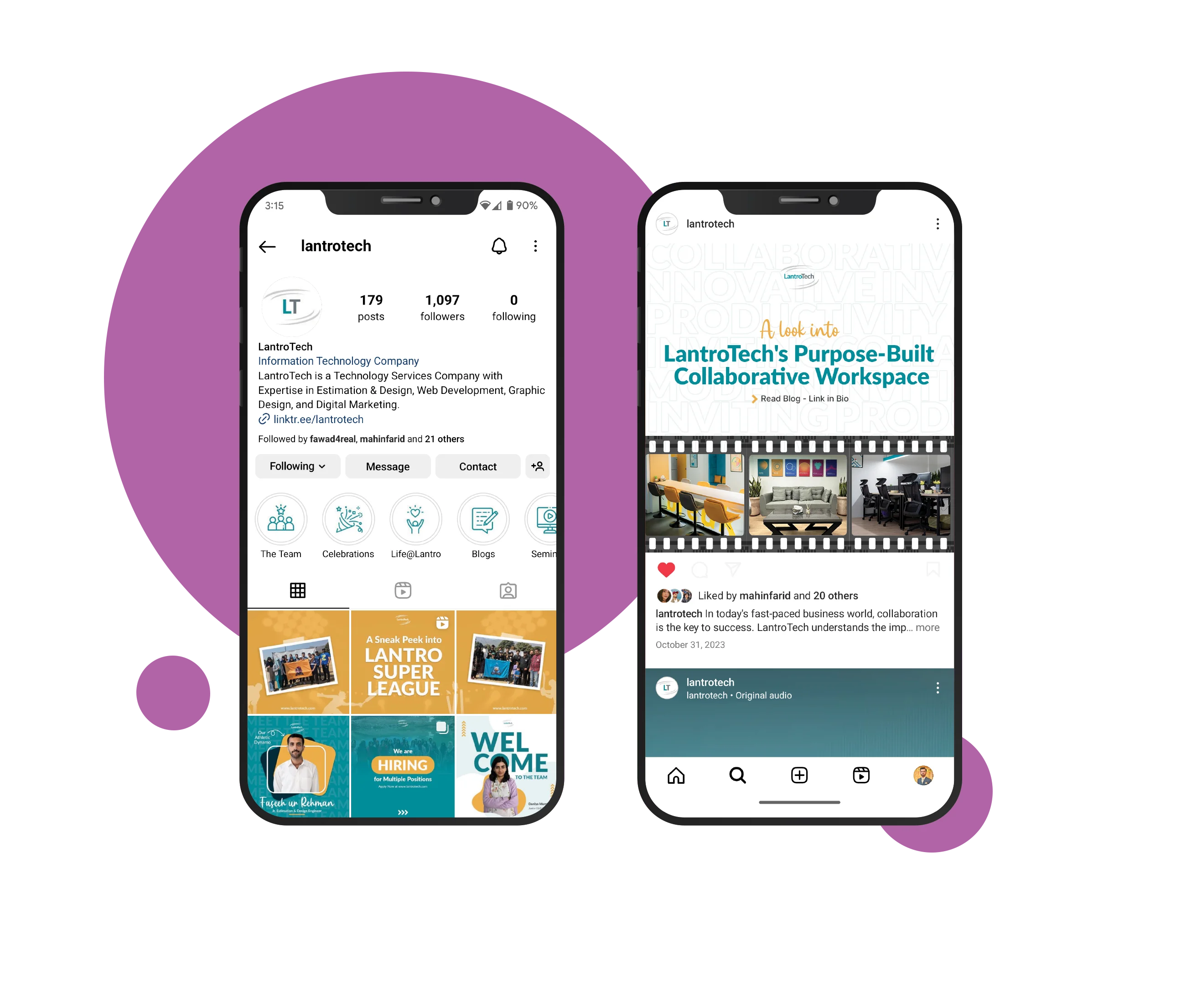 web development lantroTech