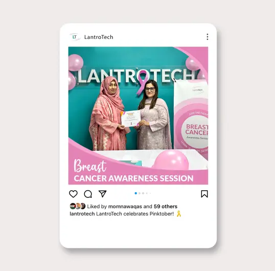 Lantrotech Celebrates Pinktober post
