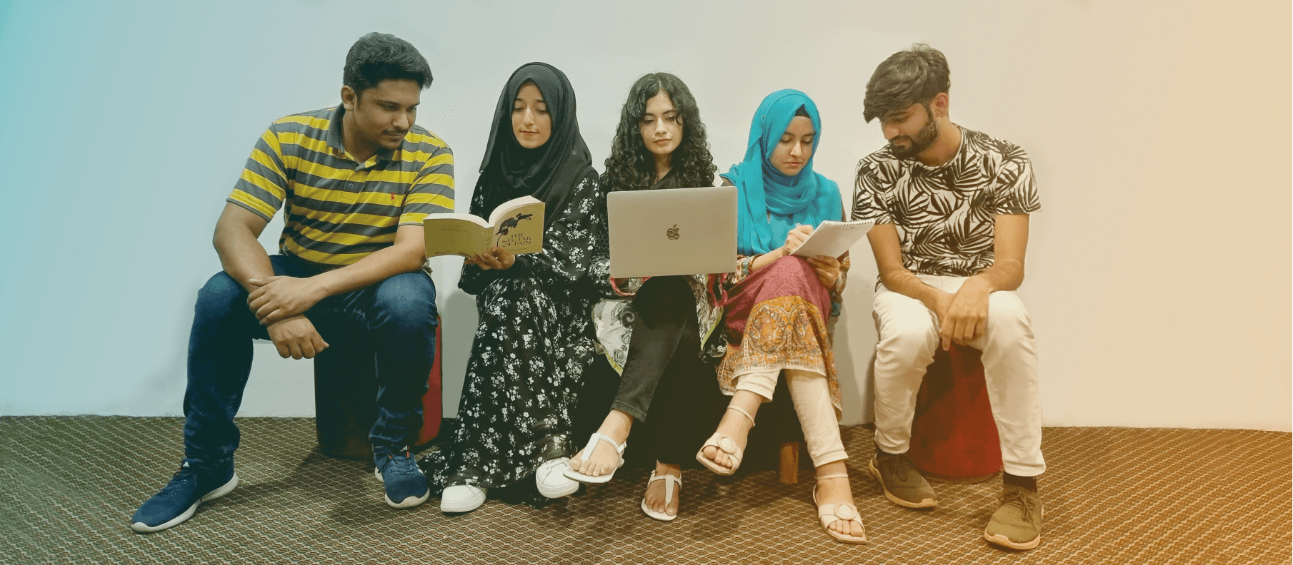 A group of young talent in office.