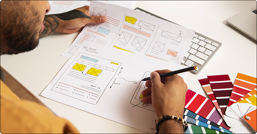 This image, used by LantroTech, reflects how human insight and emotion remain at the heart of design—even in an AI-powered world.