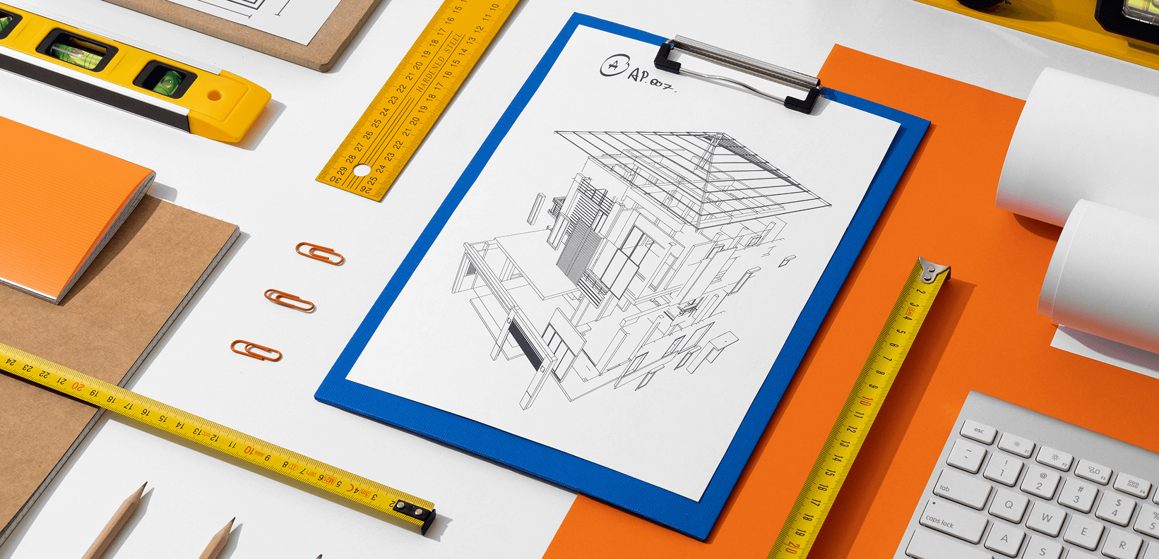 Construction shop drawing showcasing LantroTech’s precise planning and execution.