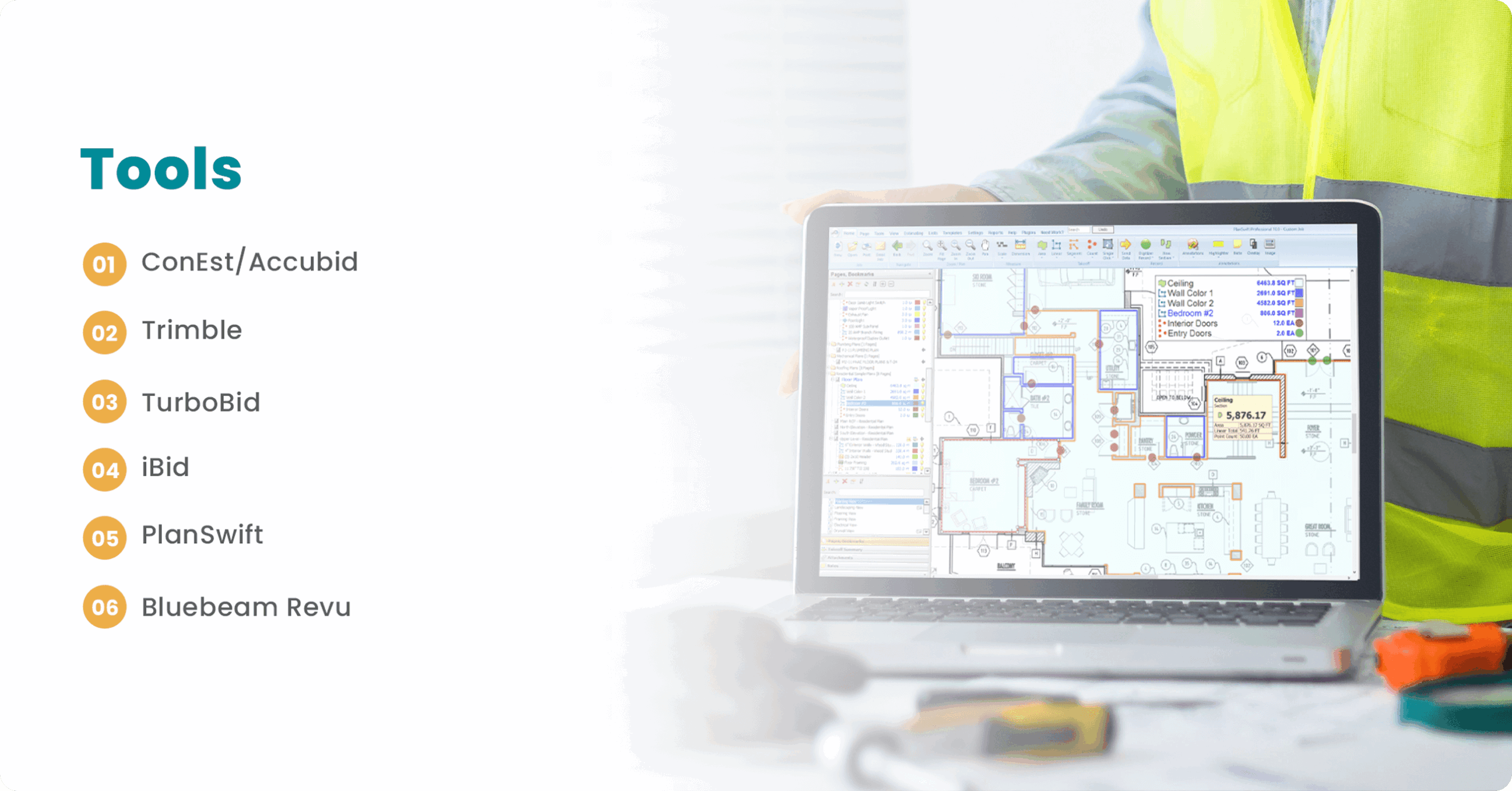 LantroTech electrical estimator using estimating software and digital takeoff tools for accurate project bids.
