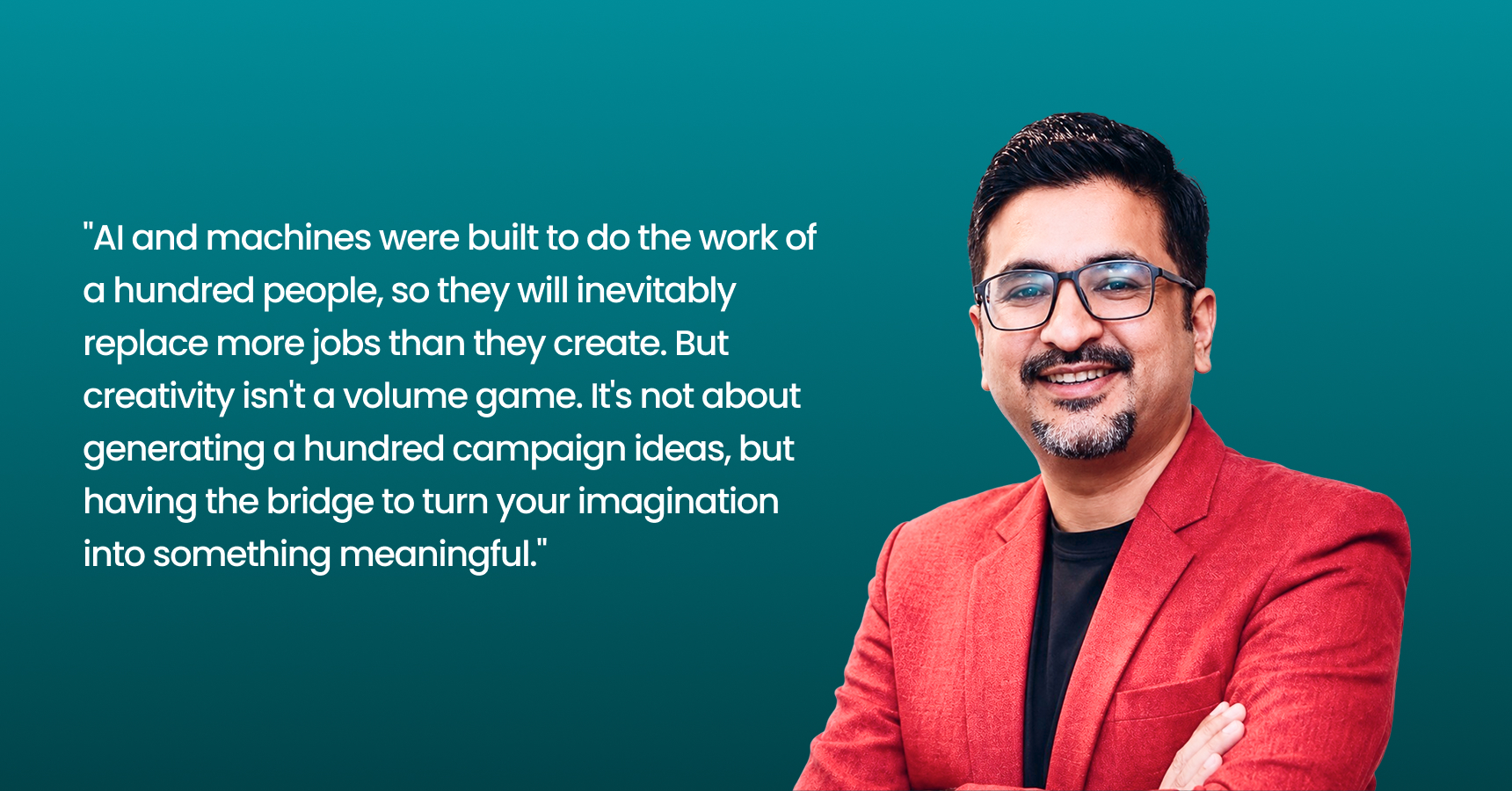Jibran Siddiqui, Creative Director at Iris Digital, speaking about AI and human creativity during a LantroTech webinar
