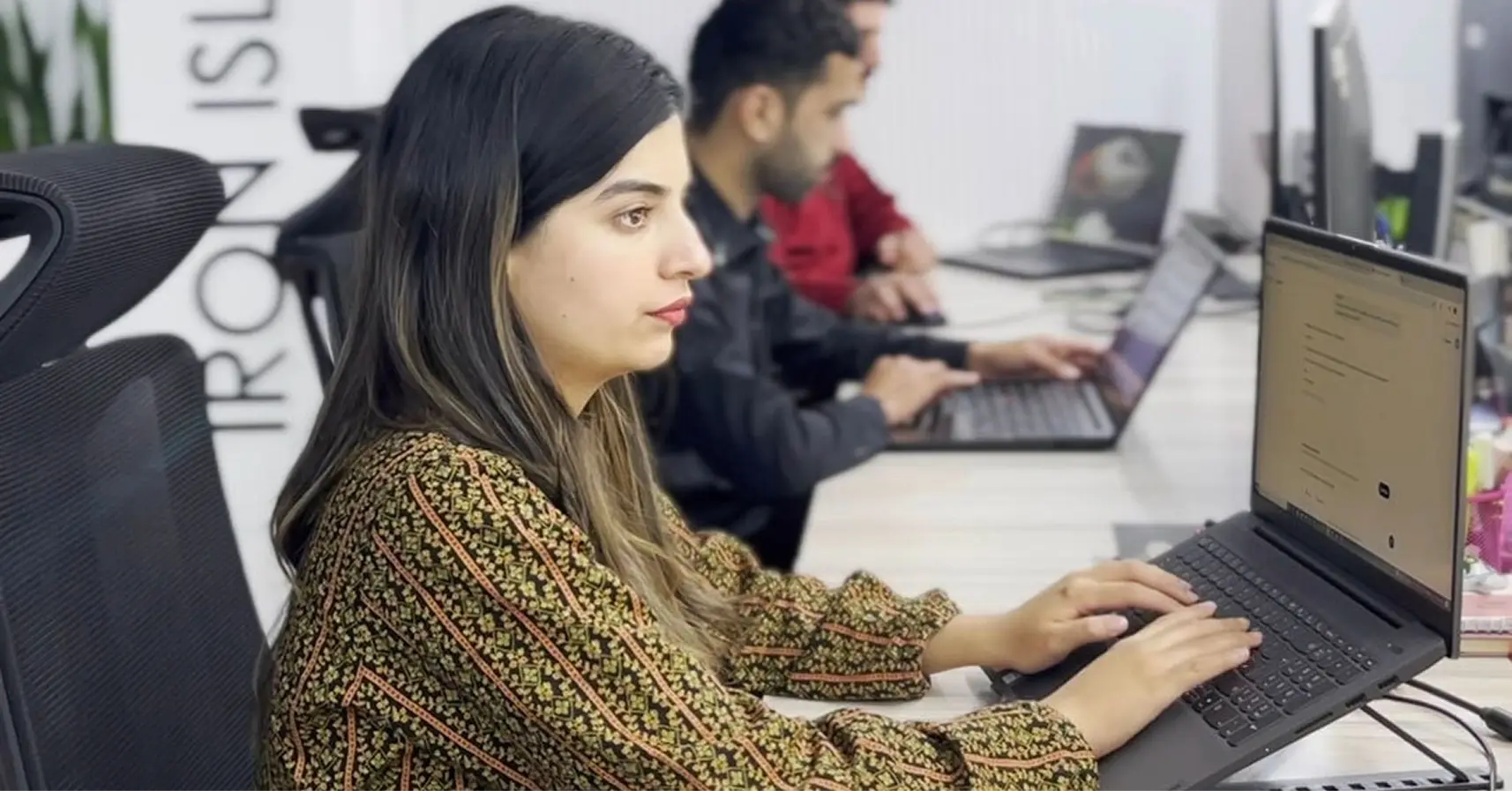 Professionals using technology and AI tools in LantroTech