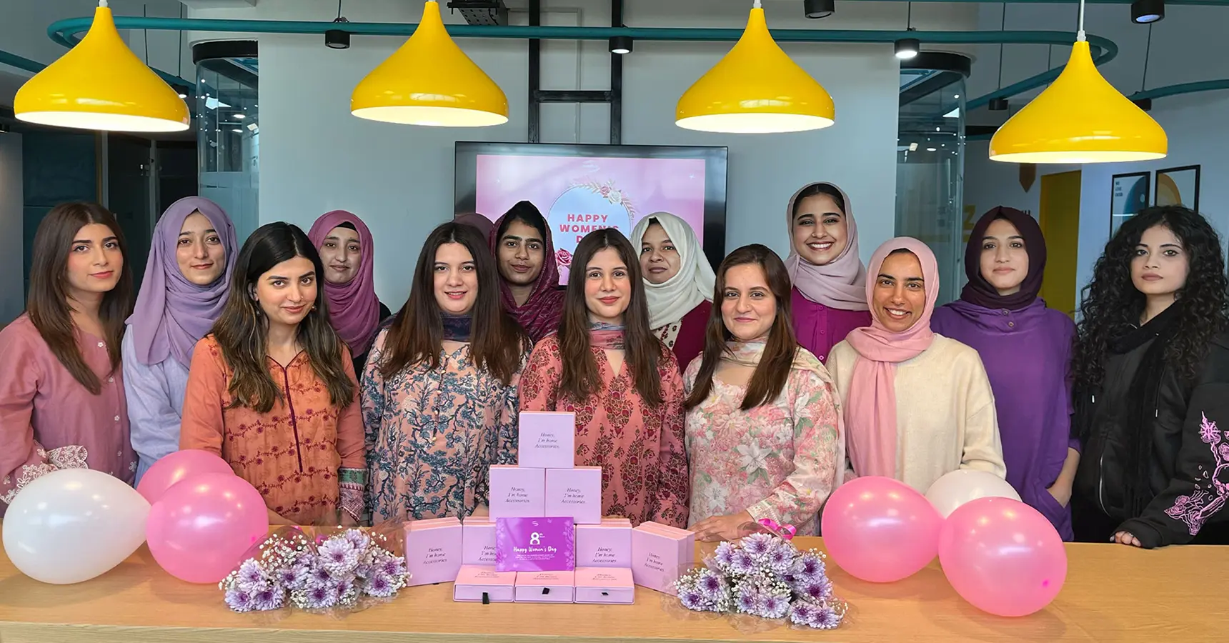LantroTech’s female team members gathered for International Women’s Day celebrations at the company’s Islamabad office.